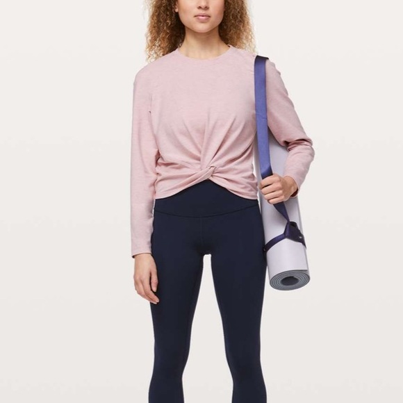 Lululemon Tuck & Gather Pullover Heathered Mod Faint Coral - Picture 3 of 9